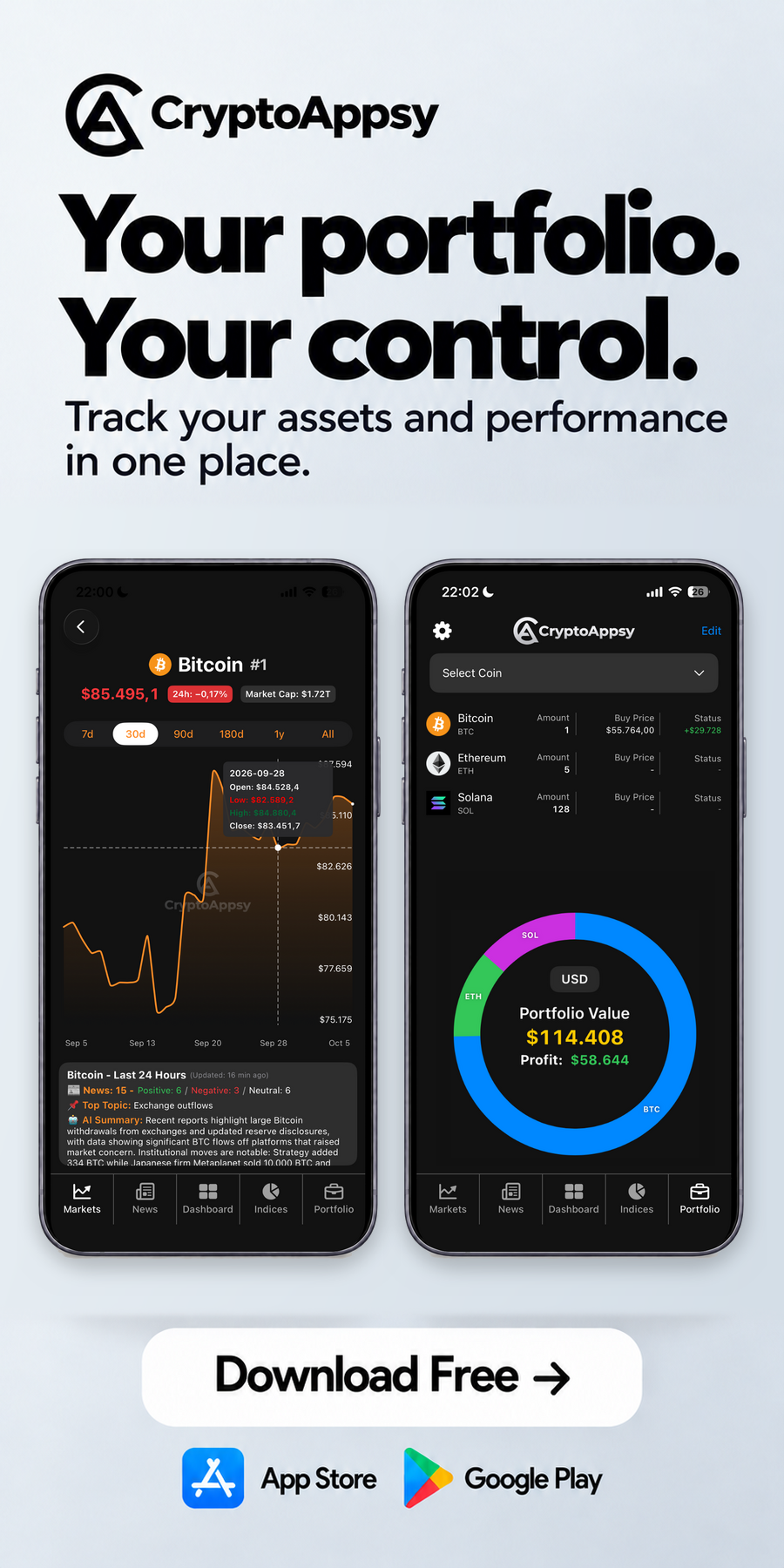 Discover the CryptoAppsy app